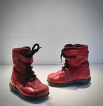 Kinder meisjes leren laarzen laarsjes rood stoer / design 22, Meisje, Ophalen of Verzenden, Laarzen, Zo goed als nieuw