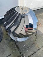Roterende schoorsteenkap 22 cm - RVS, Ophalen, Gebruikt, Overige typen, Minder dan 30 cm