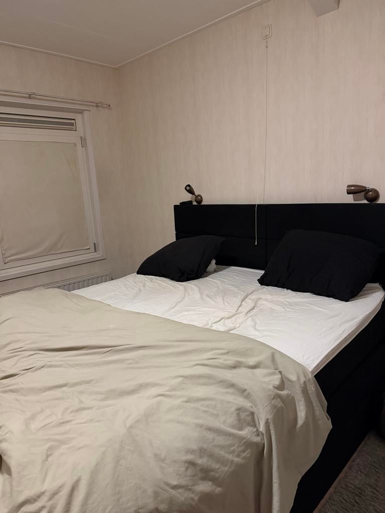 Boxspring 180x210 - Comfortabel en Ruim, Ophalen, Tweepersoons, Zo goed als nieuw, 180 cm