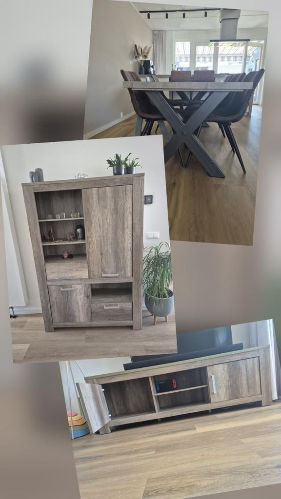 Kast, TV meubel en eettafel set, Ophalen, Zo goed als nieuw, 25 tot 50 cm, Minder dan 100 cm