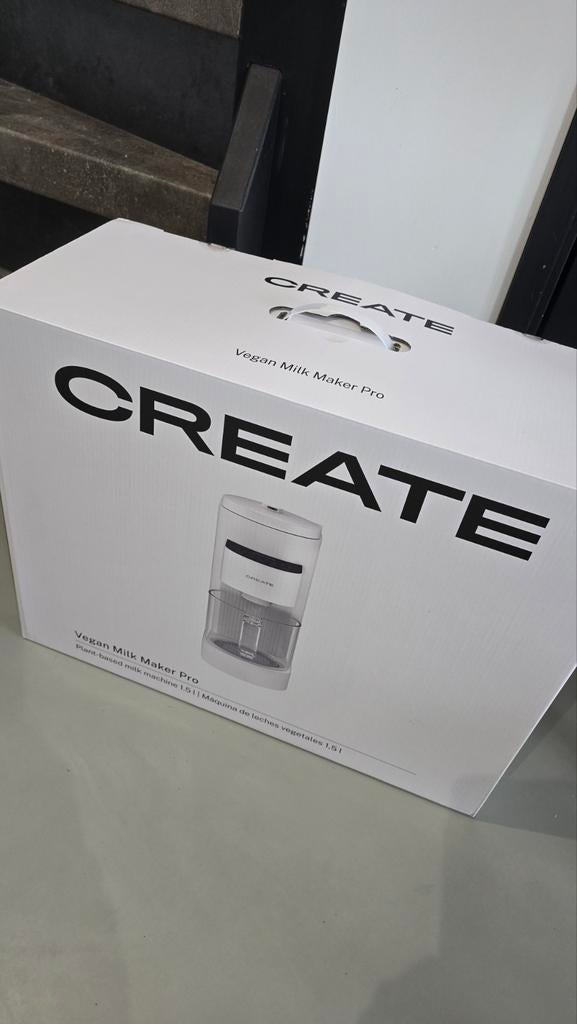 CREATE Vegan Milk Maker Pro NIEUW (Plantaardige Melkmaker), Ophalen of Verzenden, Nieuw
