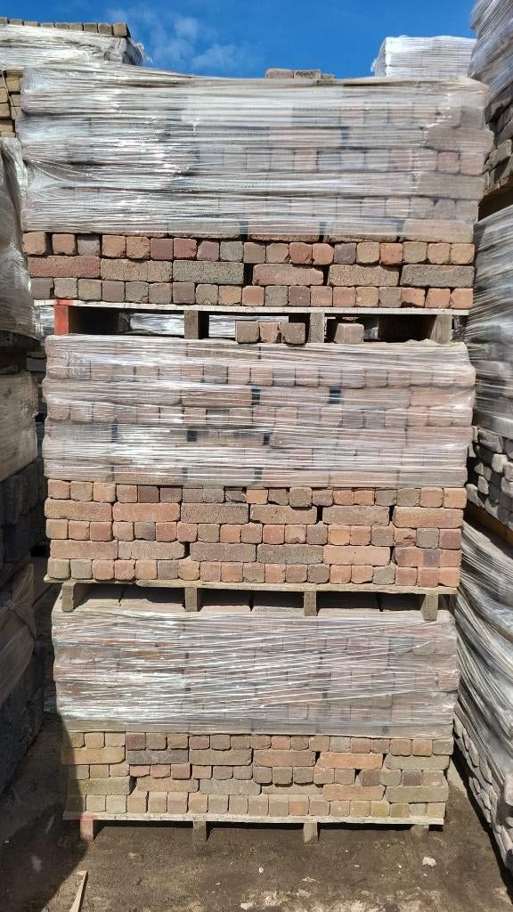 33m2 gebruikte gebakken klinkers dikformaat udf rood/bruin, Ophalen, Gebruikt, Keramiek, Klinkers