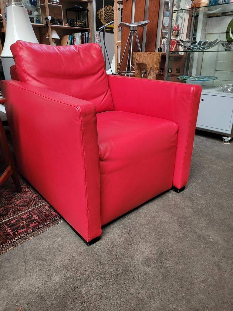 Vibieffe leren italiaanse fauteuils,design,vintage,retro., Huis en Inrichting, Ophalen, 75 tot 100 cm, Vibieffe, Nvt