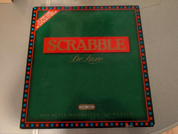 Scrabble De Luxe - Het Beste Woordspel ter Wereld, Hobby en Vrije tijd, Gezelschapsspellen | Bordspellen, Gebruikt, Een of twee spelers