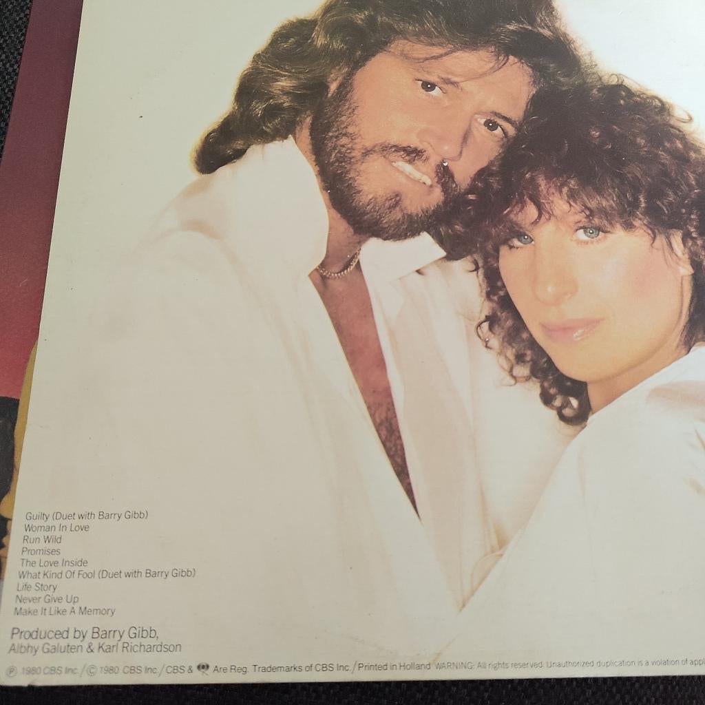 Barbra Streisand - Guilty LP (1980), Ophalen of Verzenden, 1980 - 1989, Gebruikt, 12 inch