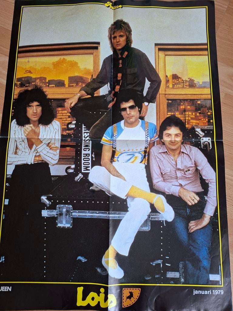 QUEEN   1979  EEN LEVENDE  LEGENDE, Verzamelen, Ophalen of Verzenden, Gebruikt, Poster, Artwork of Schilderij