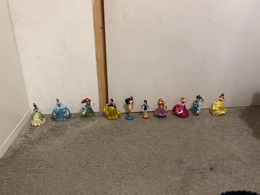 Disney prinsessen figuren set van 10, Ophalen of Verzenden, Zo goed als nieuw