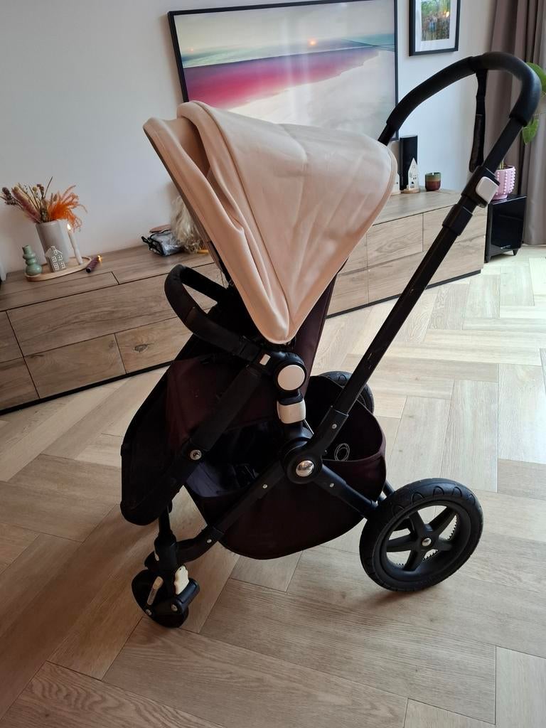 Complete kinderwagen met reiswieg en accessoires, Gebruikt, Combiwagen, Verstelbare duwstang, Ophalen