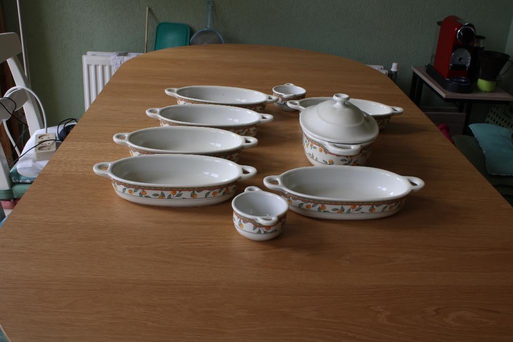 Set mooie ovenschalen, Huis en Inrichting, Keuken | Servies, Ophalen, Overige stijlen, Aardewerk, Schaal of Schalen