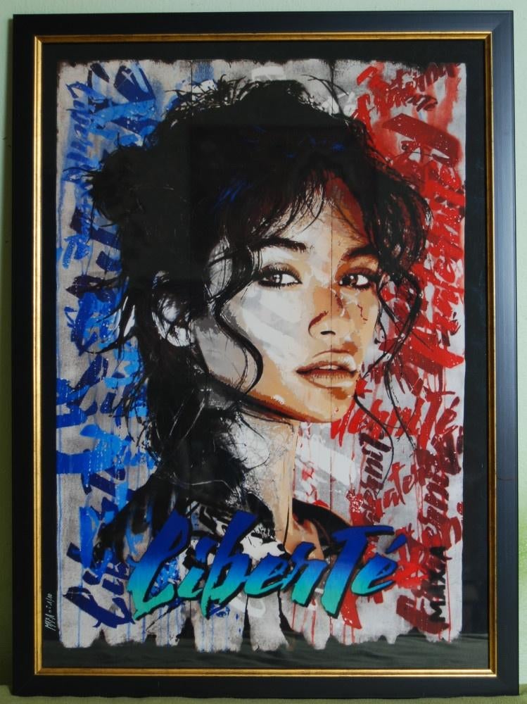 Kunstprint - Max Andriot - Liberté, Antiek en Kunst, Kunst | Litho's en Zeefdrukken, Verzenden