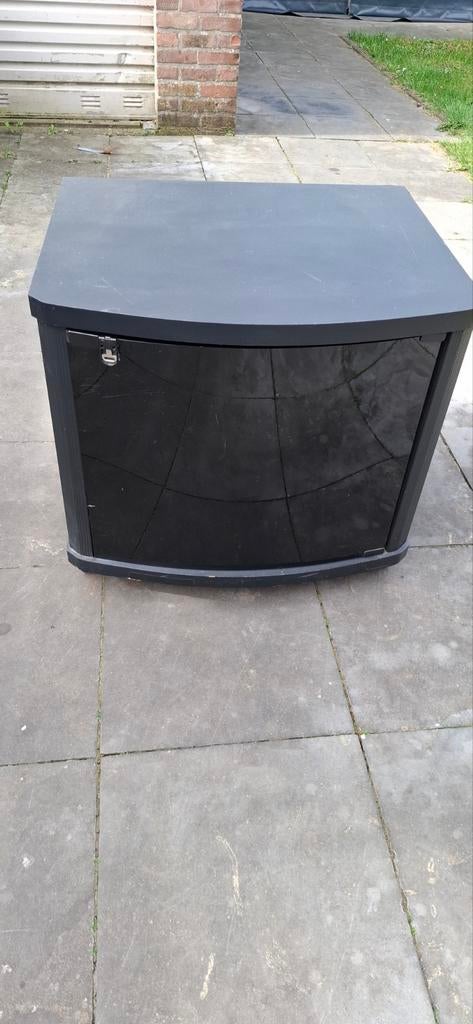 TV Meubel Kast Zwart 63x55x58 cm, Ophalen, Gebruikt, 50 tot 100 cm, Minder dan 100 cm