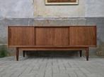 Deens Design Lowboard met Bar Teak | Vintage Dressoir Kast