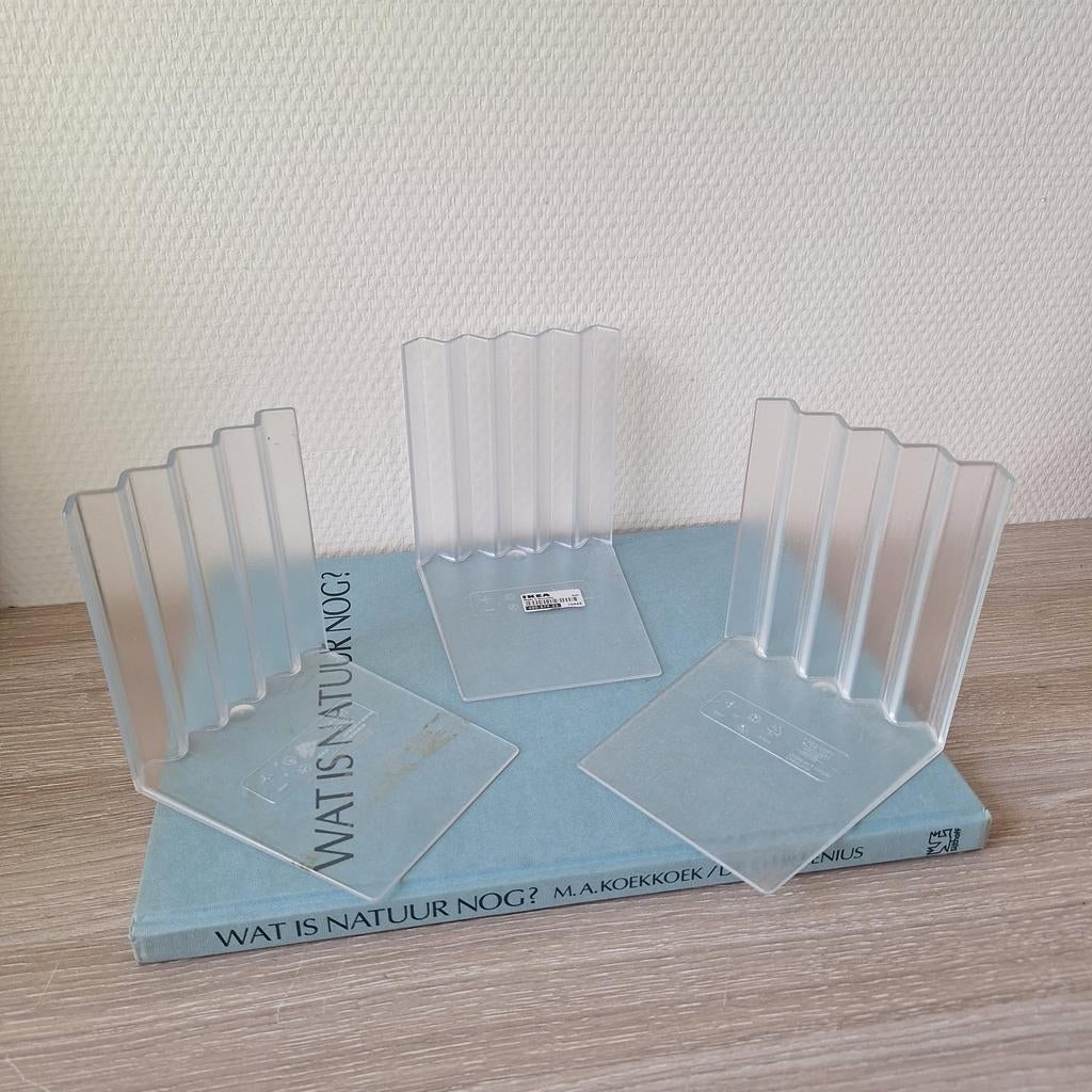 3 vintage Ikea Bokis design zigzag boekensteunen Memphis 80s, Ophalen of Verzenden, Zo goed als nieuw