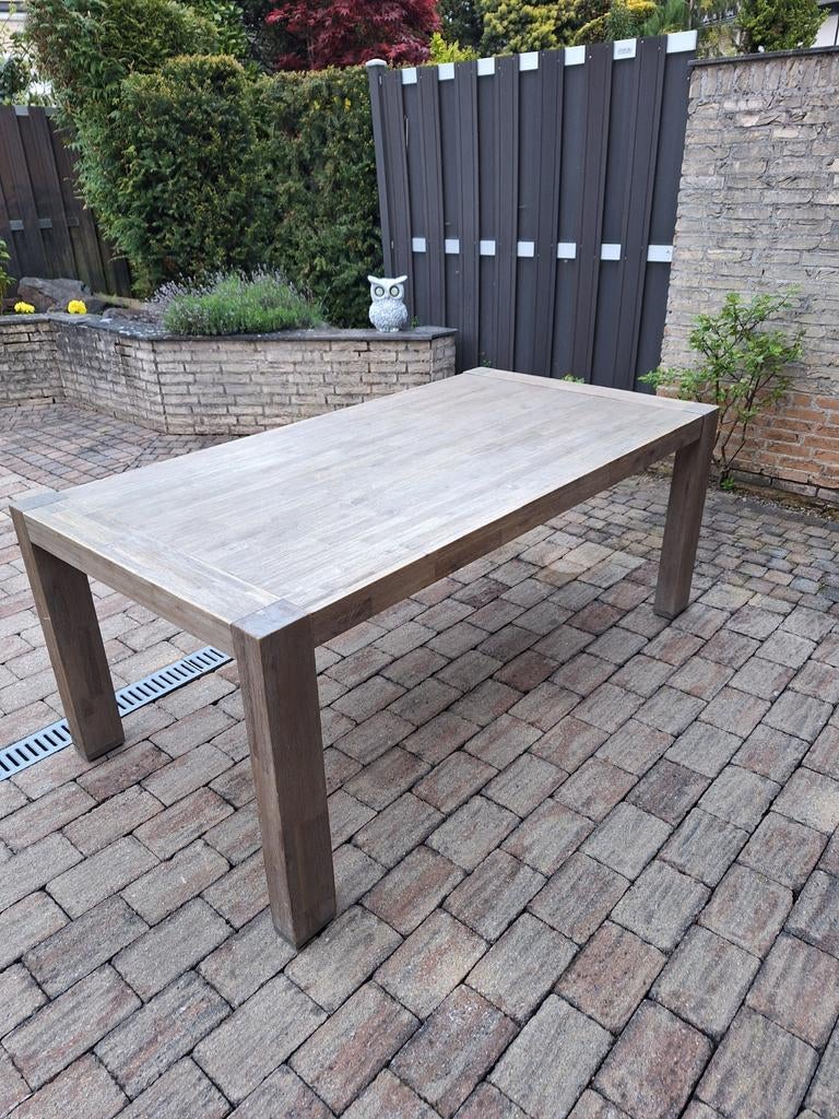 Gratis Uitschuifbare eettafel acaciahout 190x100/240 cm, Huis en Inrichting, Tafels | Eettafels, Ophalen