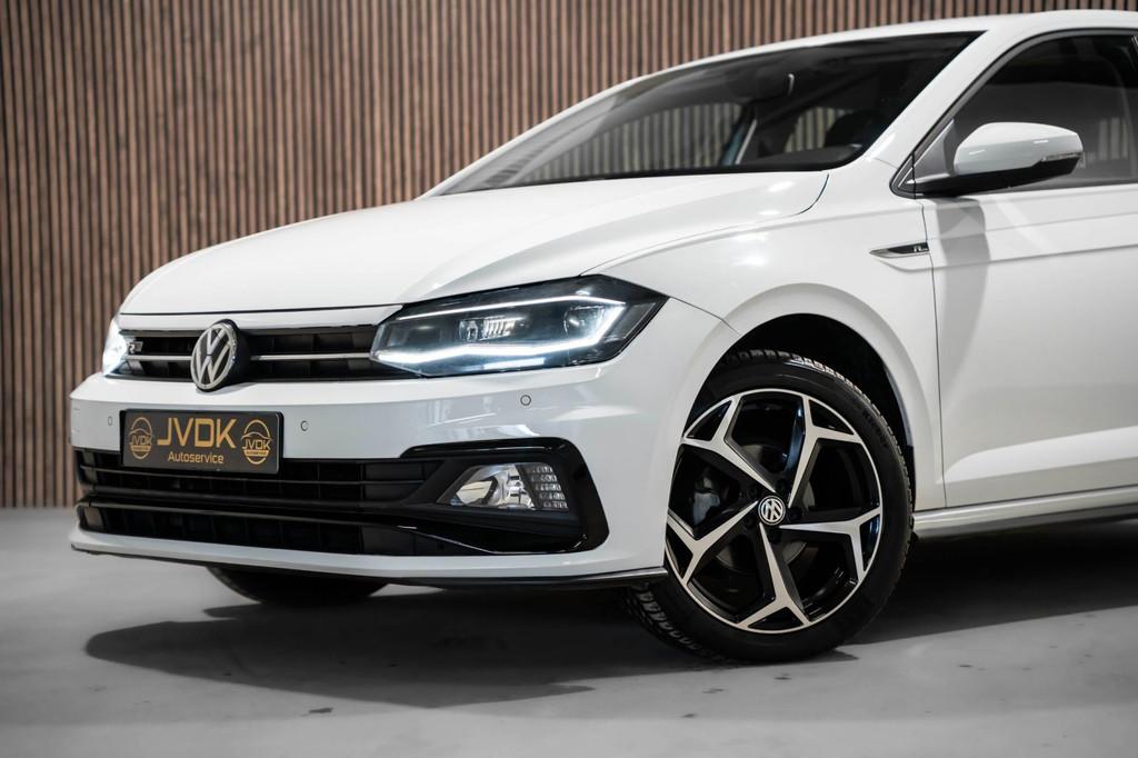 Volkswagen POLO 1.0 TSI R-Line DSG LED CRUISE PDC 2020, Stof, Gebruikt, 95 pk, Wit