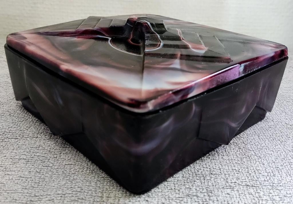 Copier: Lindeboom bonbonnière / koekdoos, marmorite, Antiek en Kunst, Ophalen of Verzenden