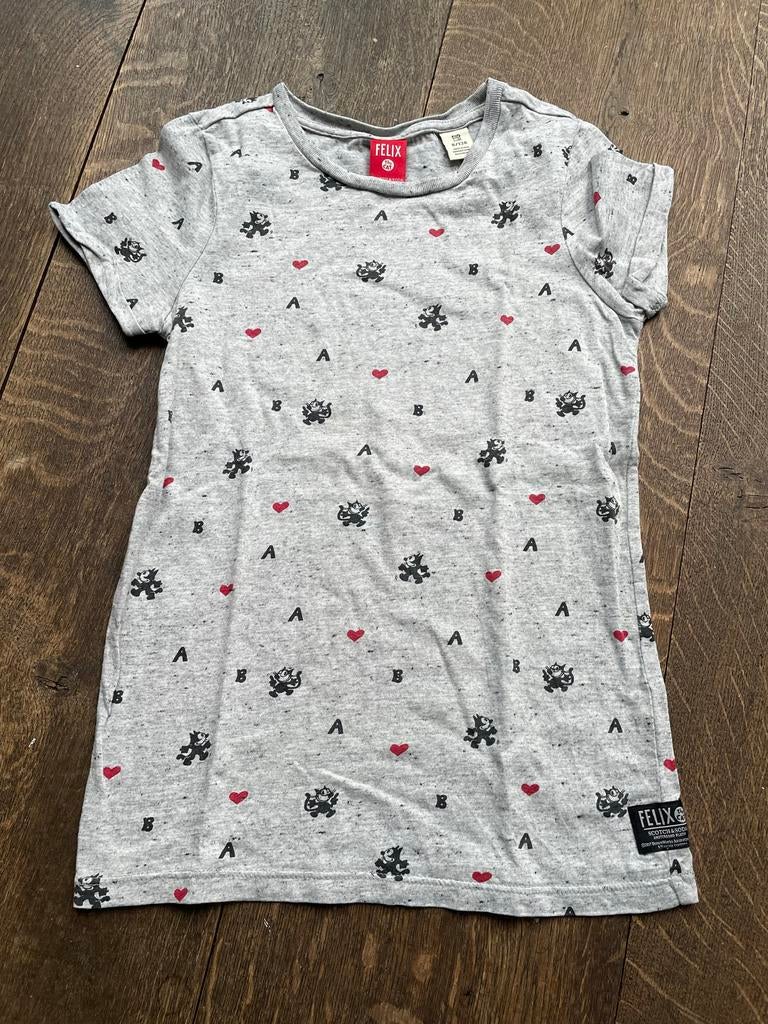 Scotch & Soda Felix The Cat shirt mt 128, zgan, Ophalen of Verzenden, Zo goed als nieuw, Meisje, Shirt of Longsleeve