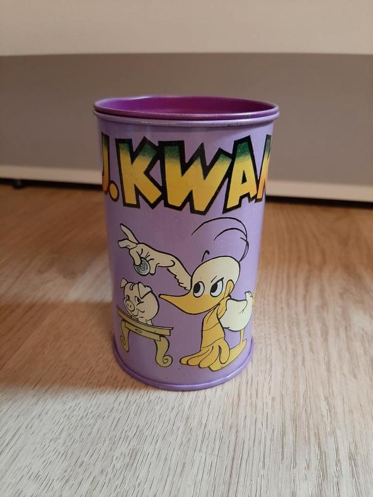 Alfred J Jwak blik spaarpot, Verzamelen, Spaarpotten, Zo goed als nieuw, Dier, Steen, Aardewerk of Keramiek, Ophalen of Verzenden