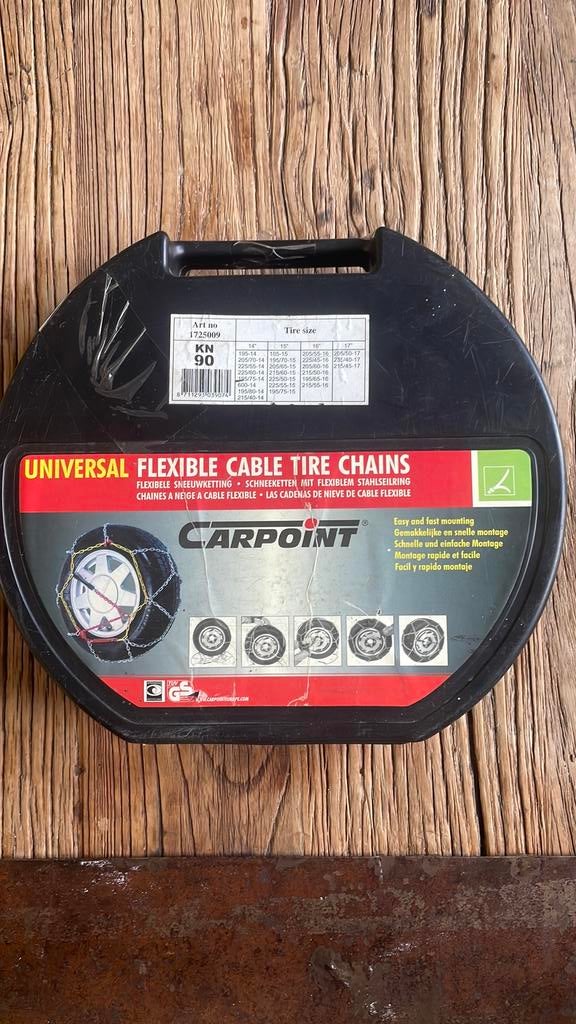 Carpoint Universele Flexibele Kabel Sneeuwkettingen KN90, Ophalen of Verzenden, Zo goed als nieuw