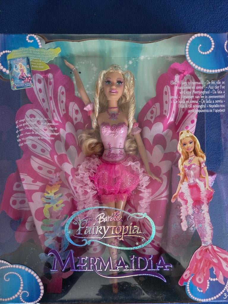 Barbie Fairytopia Mermaidia Elina pop - Nieuw in doos, Kinderen en Baby's, Speelgoed | Poppen, Ophalen of Verzenden, Nieuw, Barbie