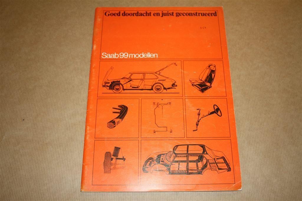 Brochure - Saab 99 modellen - 1977, Ophalen of Verzenden, Zo goed als nieuw, Overige merken