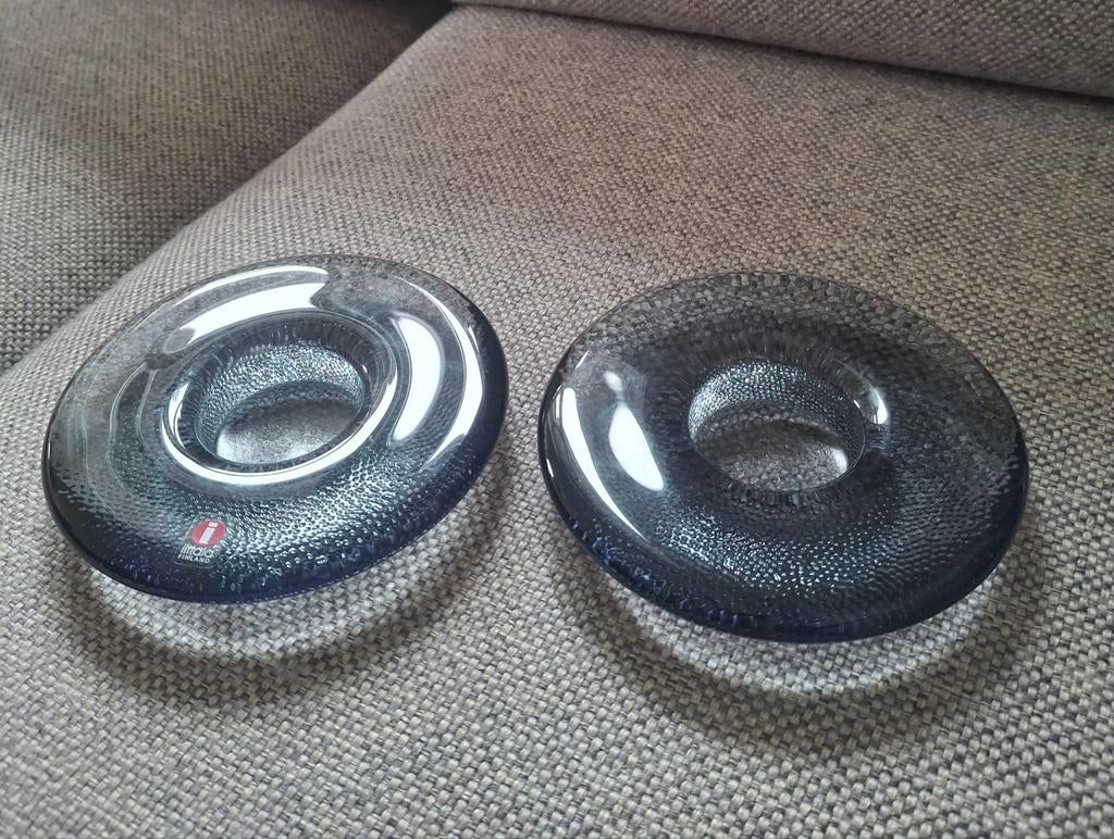 Set van 2 Iittala Nappi Votive grijze waxinelichten. Finland, Ophalen of Verzenden