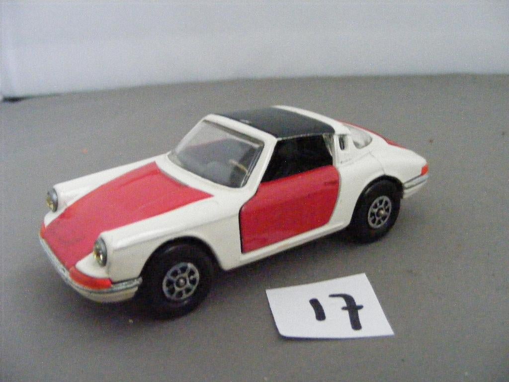 Porsche targa 911s corgi toys polizei (17) incompleet, Hobby en Vrije tijd, Modelauto's | 1:43, Ophalen of Verzenden, Gebruikt