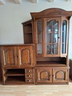 Gratis donker eiken wandmeubel, Ophalen, Gebruikt, 200 cm of meer, Eikenhout