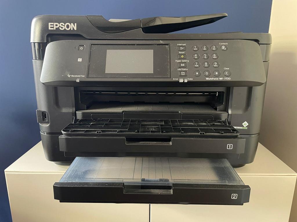 Epson WorkForce WF-7720 All-in-One Printer, Gebruikt, Faxen, Inkjetprinter, All-in-one
