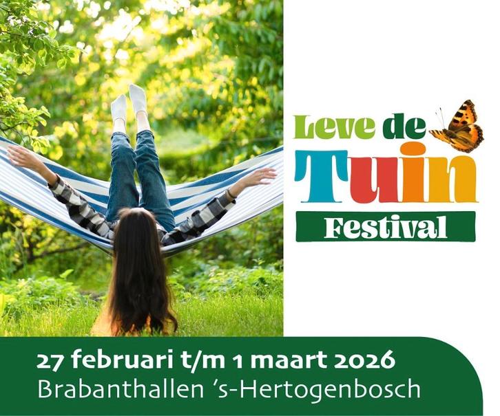 4 e-tickets Leve de Tuin Festival + Dutch Urban Farmers, Tickets en Kaartjes, Beurzen, Drie personen of meer, Februari