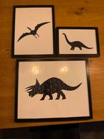 Dino posters in Ribba lijst, set van 3, Ophalen, Zo goed als nieuw