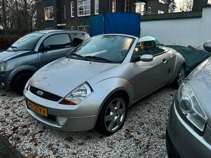 Ford Ka 1.6 Streetka 2003 Grijs MOET ZSM WEG, Auto's, Ford, Particulier, Ka, Centrale vergrendeling, Elektrische ramen, Open dak