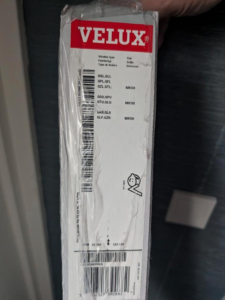 Velux plissé gordijn verduisterend MK08 grijs, Huis en Inrichting, Stoffering | Gordijnen en Lamellen, Nieuw, 50 tot 100 cm, Grijs