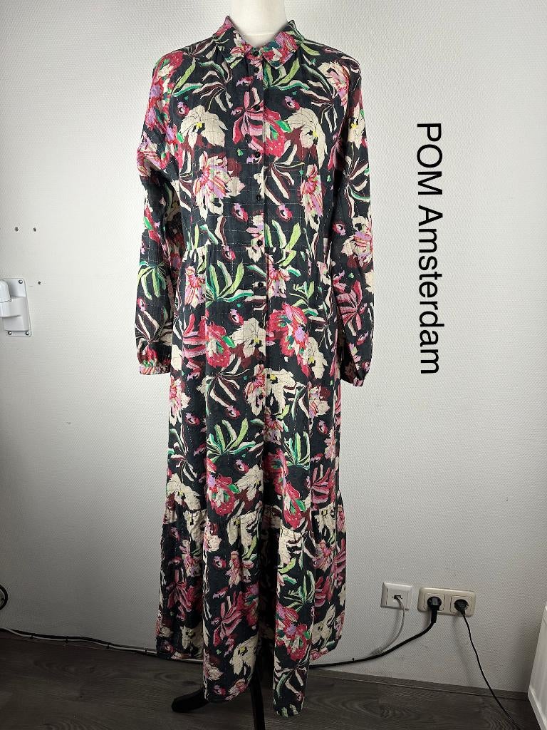 POM Amsterdam Jurk  (mt: 40) 12,3/9146, Maat 38/40 (M), POM Amsterdam, Blauw, POM Amsterdam