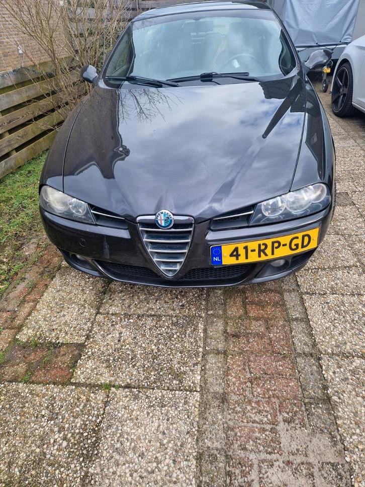 Alfa Romeo 156 1.8 Twin Spark Sportwagon 2005 Zwart, Auto's, Alfa Romeo, Particulier, ABS, Adaptive Cruise Control, Airbags, Airconditioning