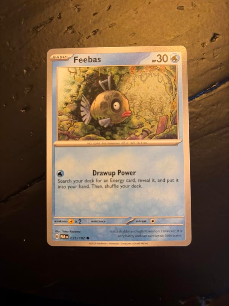 Feebas 035/182 Pokémonkaart, Ophalen of Verzenden, Zo goed als nieuw, Losse kaart