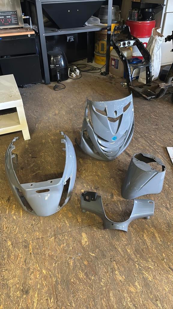 Piaggio zip kappenset nardo grey, Ophalen of Verzenden