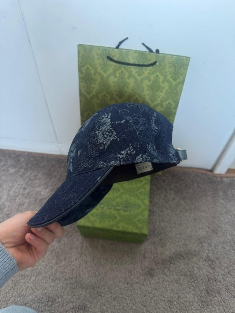 Gucci pet ,Maat M ,blue, Kleding | Heren, Hoeden en Petten, Ophalen of Verzenden, Gucci, Pet, 57 cm (M, 7⅛ inch) of minder