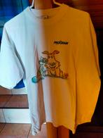 VINTAGE SHIRT HOND KAT RETRO 80 90 HEMD NACHTHEMD L XL, Ophalen of Verzenden, Overige typen