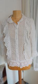 NATURA Prachtige romantische blouse wit mt M cotton, Kleding | Dames, Blouses en Tunieken, Maat 38/40 (M), Verzenden, Wit, NATURA