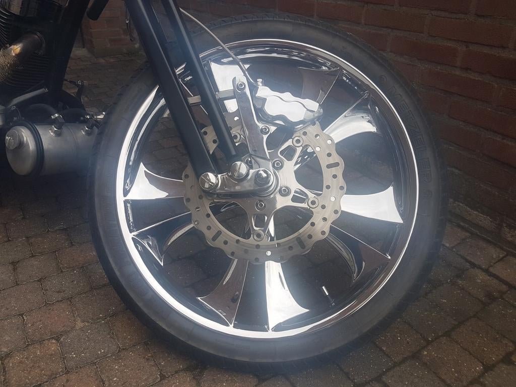 Hawg halters harley springer voorvork remklauw schijfrem, Motoren, Onderdelen | Harley-Davidson, Ophalen of Verzenden