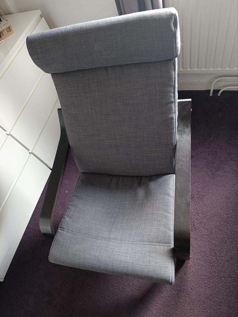 Ikea Poang stoel, Ophalen, Gebruikt, Blauw, Eén