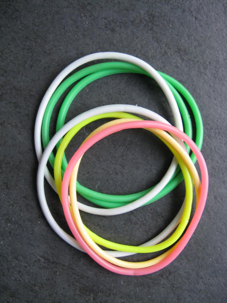Armbandjes (7 st.) (0262), Ophalen of Verzenden, Gebruikt, Feestartikel, Verjaardag