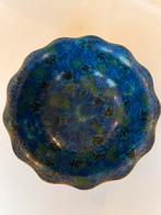 Prachtige geëmailleerde metalen schaal, Made in China, Antiek en Kunst, Ophalen of Verzenden