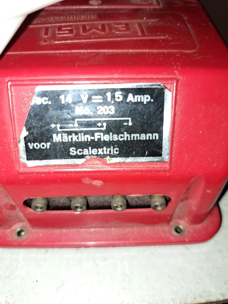 Temsi racebaan trafo, Fleischmann, Ophalen of Verzenden, Elektrisch, Racebaan