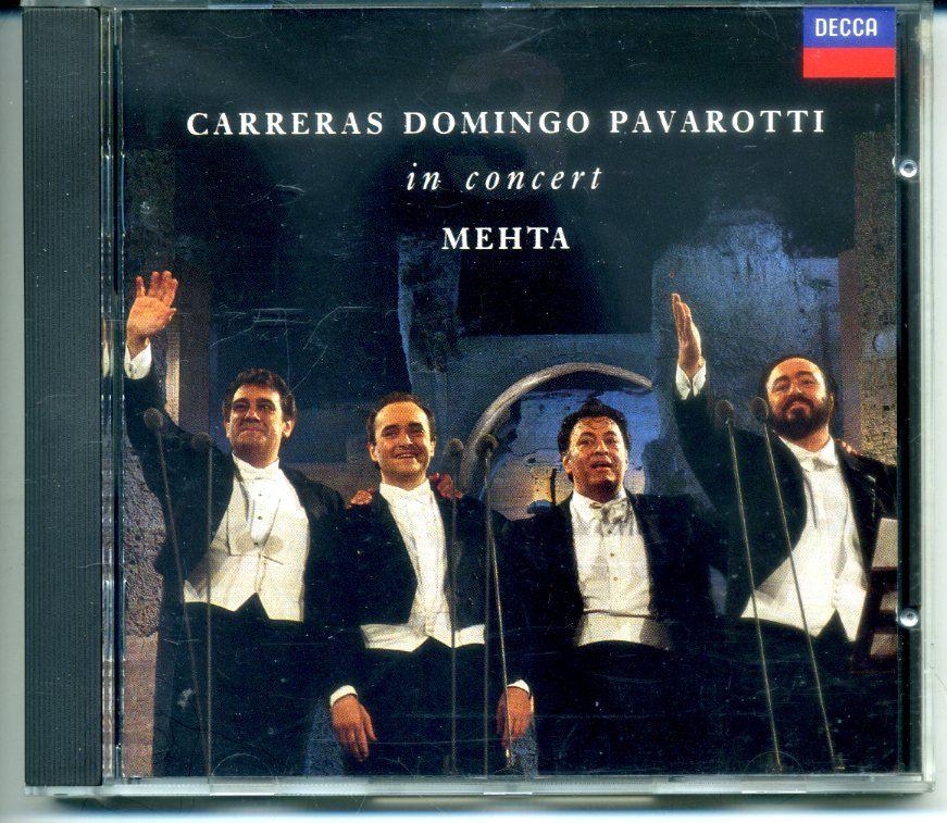 Carreras, Domingo, Pavarotti, Mehta – In Concert 17 nrs CD, Ophalen of Verzenden, Classicisme, Zo goed als nieuw, Opera of Operette