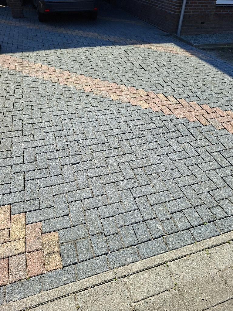 Betonklinkers - ca 98m2, Tuin en Terras, Tegels en Klinkers, Ophalen, Gebruikt, Klinkers, 10 m² of meer