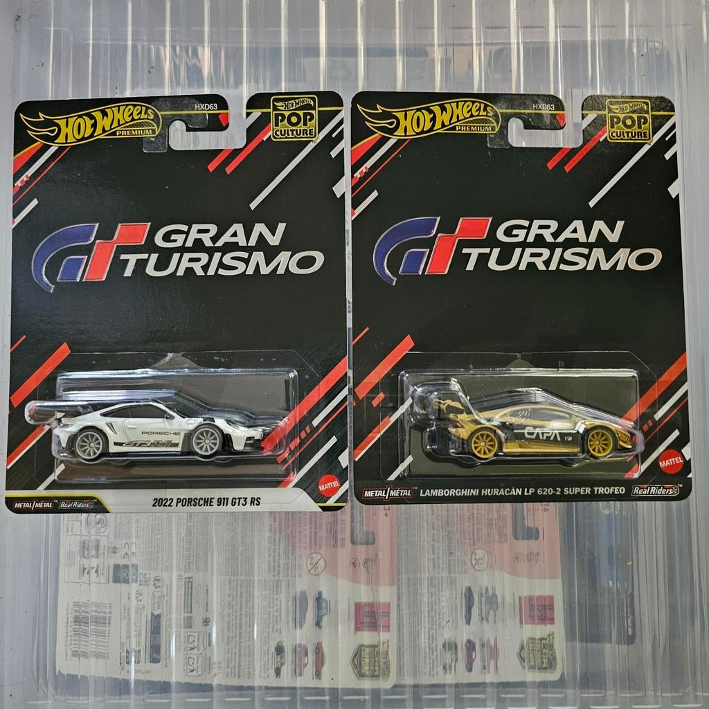 Hot Wheels Gran Turismo Porsche 911 GT3 RS & Lamborghini, Nieuw, Ophalen of Verzenden, Service.nl@mattel.com, Mattel