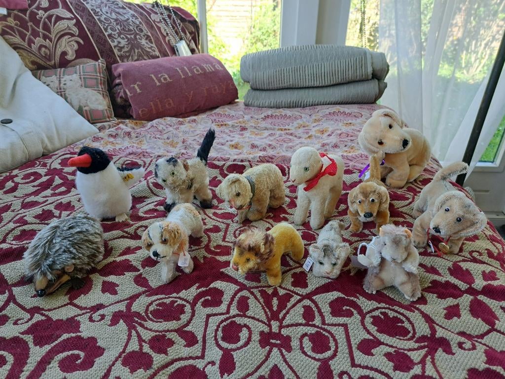 12 steiff en andere dieren, Ophalen of Verzenden