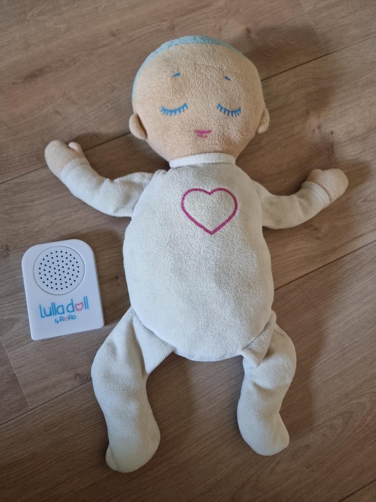 Lulla Doll doorslaappop - Helpt baby's slapen, Ophalen of Verzenden, Gebruikt, Overige typen, Met geluid